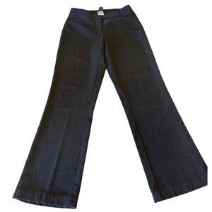Wrapper Black Pinstripe Flared Womens Pants Size 3